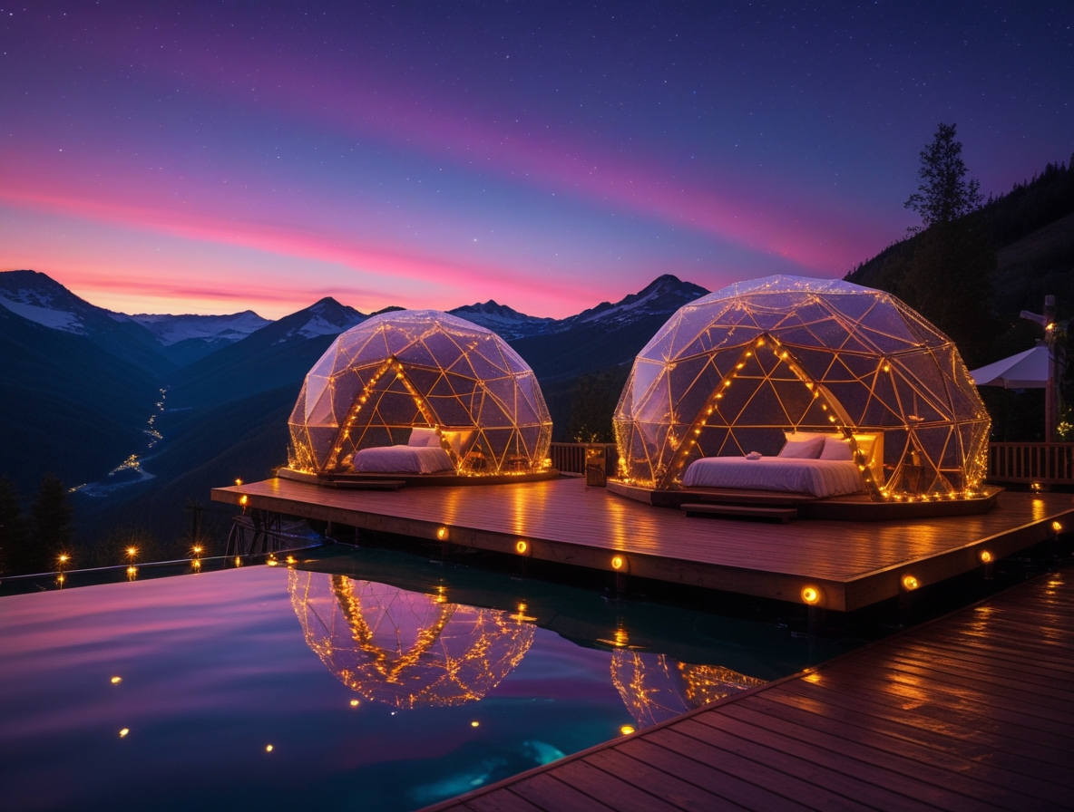 Sunset Dome - Gün batımı manzaralı glamping dome