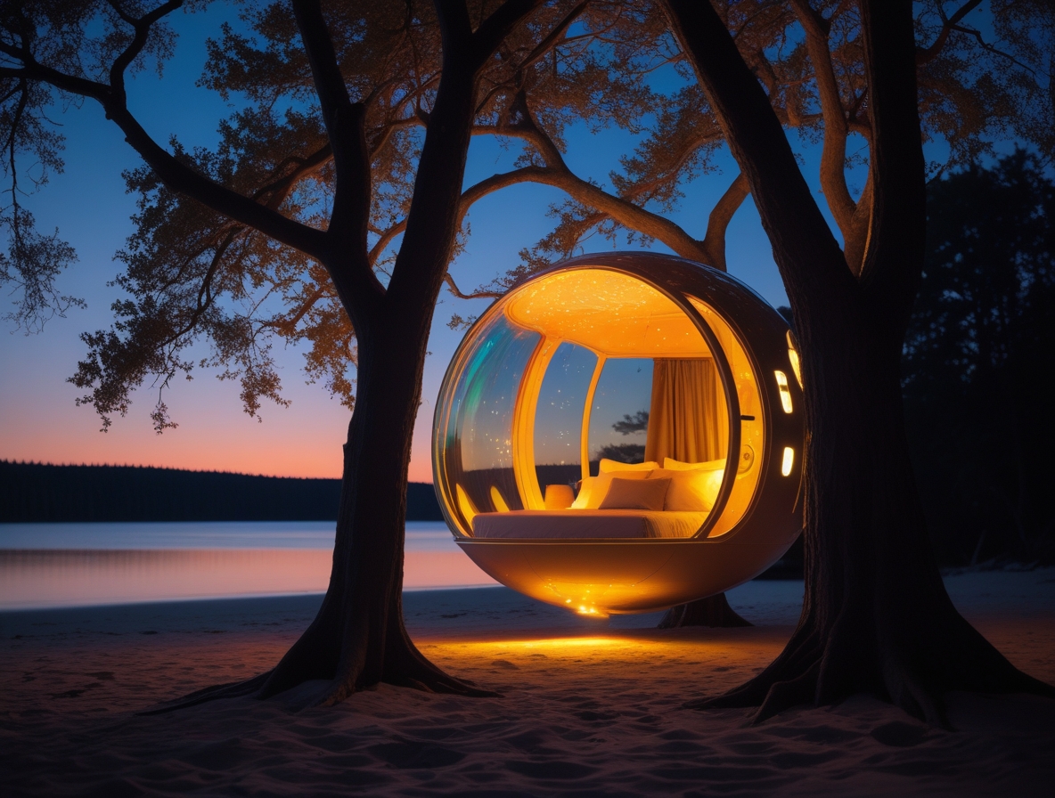 Night Dome - Gece manzaralı glamping dome