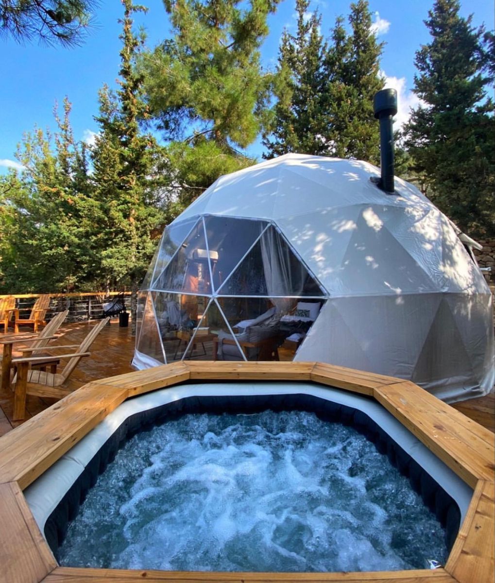Deniz kenarı glamping dome - lüks tatil deneyimi