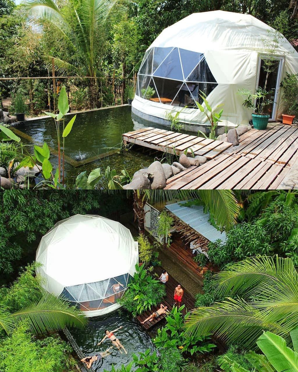 Capri tarzı glamping dome - Akdeniz konsepti